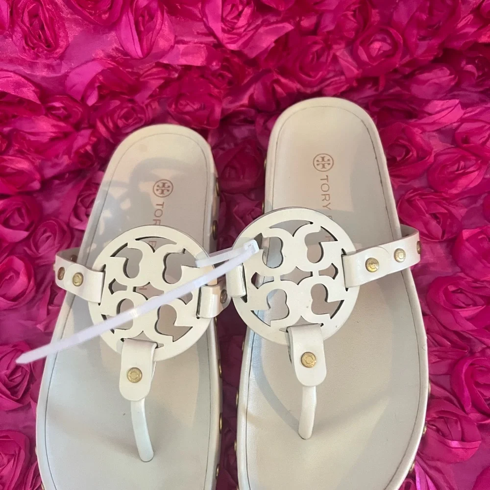 Tory Burch Women's Miller Cloud Coin Sandals
